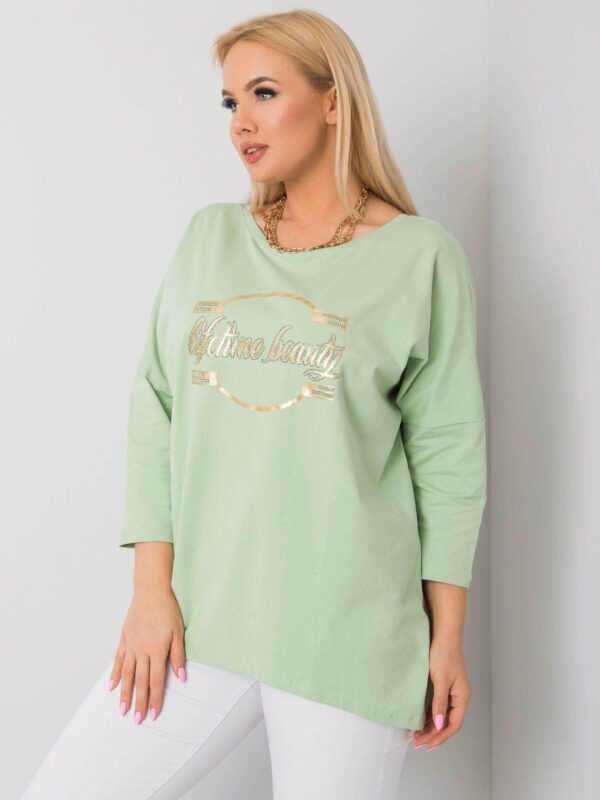 Blouse with an inscription
