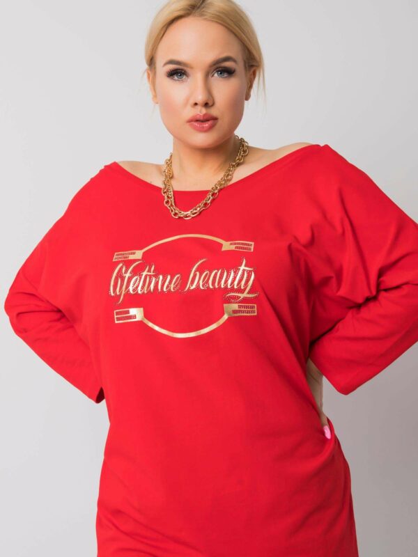 Blouse with an inscription