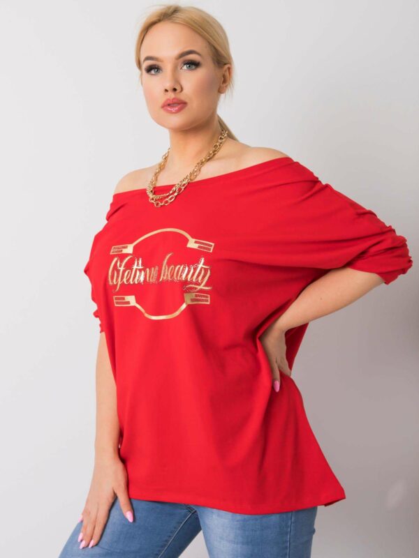 Blouse with an inscription - Image 2