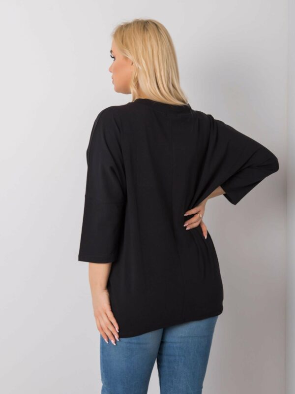 Black blouse with cats - Image 3