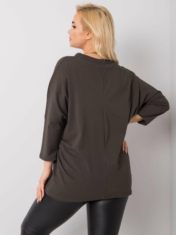 Brown blouse with cats - Image 3