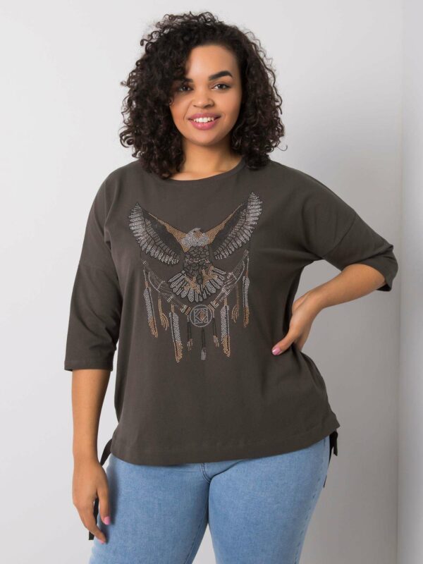 Brown blouse with the Eagle
