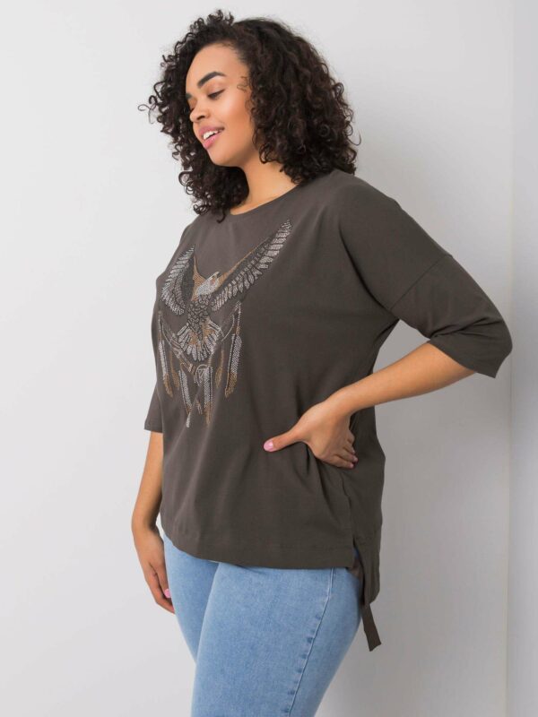 Brown blouse with the Eagle - Image 2