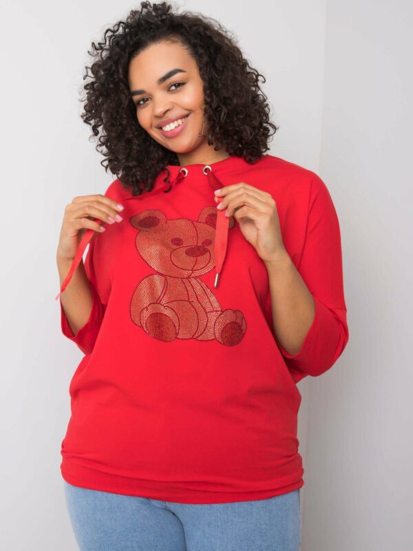 Red blouse with a Teddy Bear