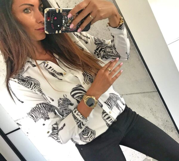 Zebra print shirt