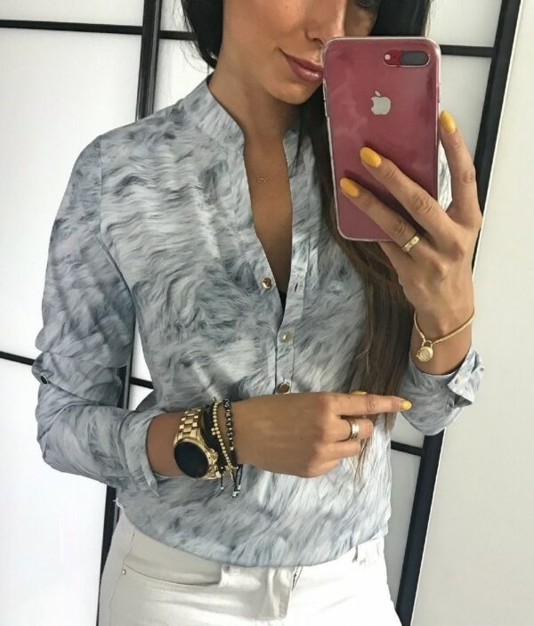 Shirt with marble pattern
